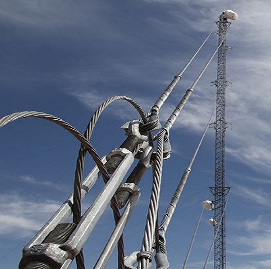 Buy cheap Galvanized Telecommunication Guyed Mast Tower product