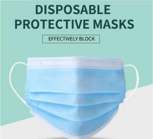 Buy cheap Manufacturer CE/ FDA Medical 3Ply Earloop Mouth Mask 3 Layer Disposable 3 ply Medical Face Mask product