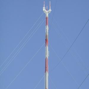 Buy cheap Hot Dip Galvanized 40m Tubular Antenna Tower Guyed product