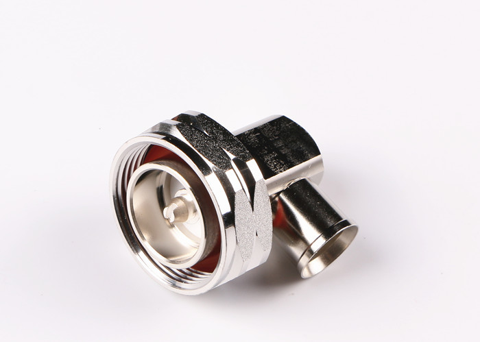 Quick Installation 7/16 Din Male Plug Right Angle Solder Connector for 1/2'' Superflexible Cable