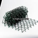 Buy cheap Vinyl Coated Steel Chain Link Fence Fabric 8ft high PVC Green color from wholesalers