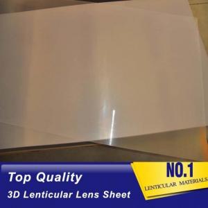 Buy cheap Very thin lens sheet 100LPI PET lenticular sheet len 51x71cm, 0.35mm 3D Lenticular  film materials for UV offset print product