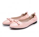 Buy cheap Factory direct made women shoes pale pink brand shoes pointy shoes kidskin foldable flat shoes designer shoes BS-08 from wholesalers