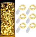 Buy cheap Waterproof Fairy String Lights 20 Micro Starry LEDs On Copper Wire CR2032 Batteries Included for Wedding Centerpiece from wholesalers