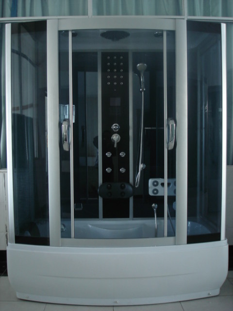 Buy cheap 85 X 170 X 220 / cm Complete Shower Enclosures with tray fiberglass reinforced Matt chrome Color product