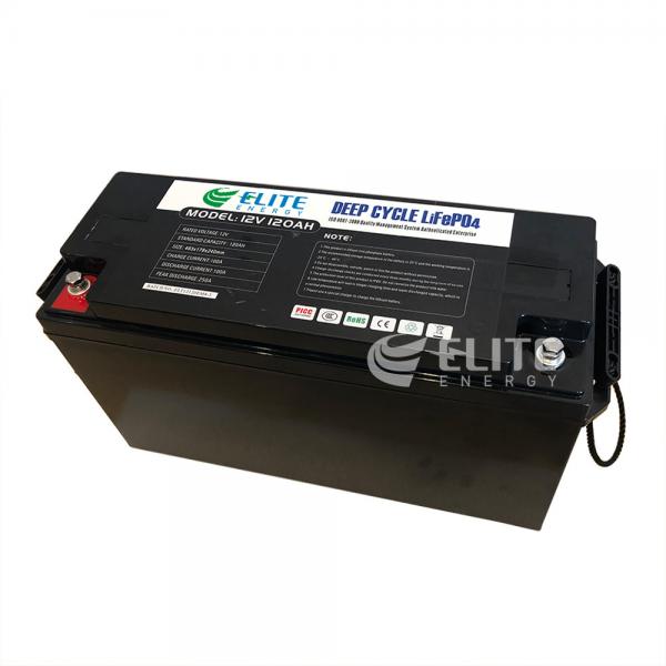 Quality Phosphate Backup 1536Wh 12V 120Ah RV LiFePO4 Battery Long Life Span for sale
