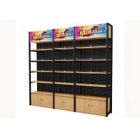 Buy cheap Cold Rolled Steel Supermarket Shelving Wood Gondola Shelving Classic Style product