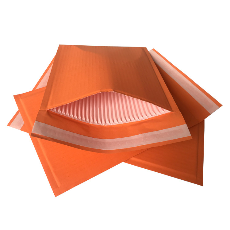 Custom Orange Rigid Cardboard Envelopes , Self Seal Envelopes Light Weight for sale