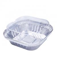 Buy cheap Square Wrinkle Wall Single Disposable Package Food Aluminum Foil Container product