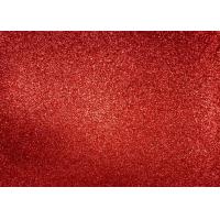 Buy cheap Magenta Red Glitter Fabric For Dresses , Cold Resistance Shiny Glitter Fabric product