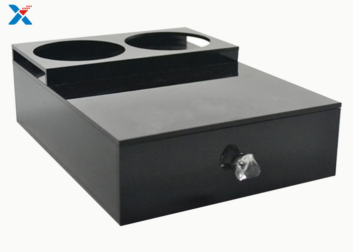 Buy cheap Hotel Tea Cup Holder Acrylic Storage Box , Black Small Acrylic Display Box product