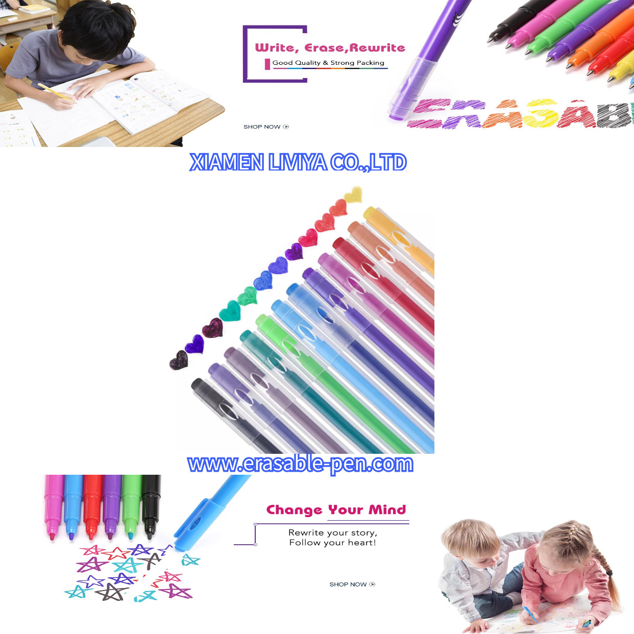 Buy cheap Writing Smoothly Lucid Barrel 12 Color Line Air Erasable Pen from wholesalers