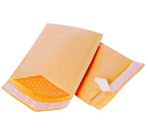OEM Bubble Padded Kraft Paper Envelope #000 With Button And String Closure for sale