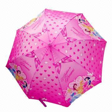 Buy cheap Children's Umbrella with Plastic Crook Handle, Various Sizes Designs and Colors are Available from wholesalers