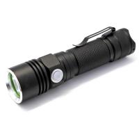 Buy cheap TC10 Rechargeable 200LM LED 3-Mode White Flashlight with USB Cable- Black (1 x product