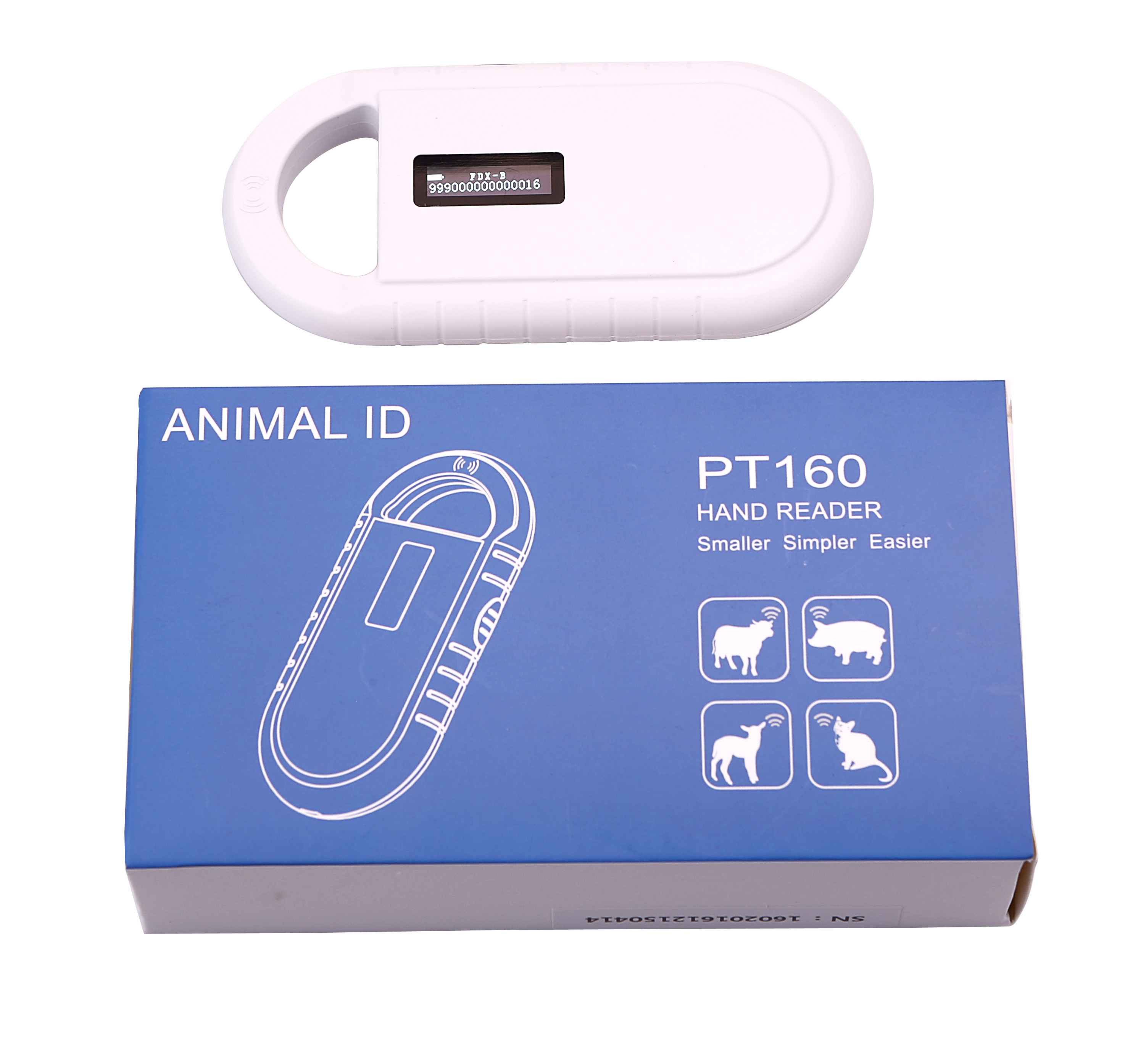 Buy cheap Iso11784/5 Fdx - B Small Rfid Microchip Scanner , Rfid Microchip Reader Pt160 product
