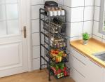 Buy cheap Drawer Type Multi Layer Kitchen Shelf With 4 Tier Shelving Unit from wholesalers