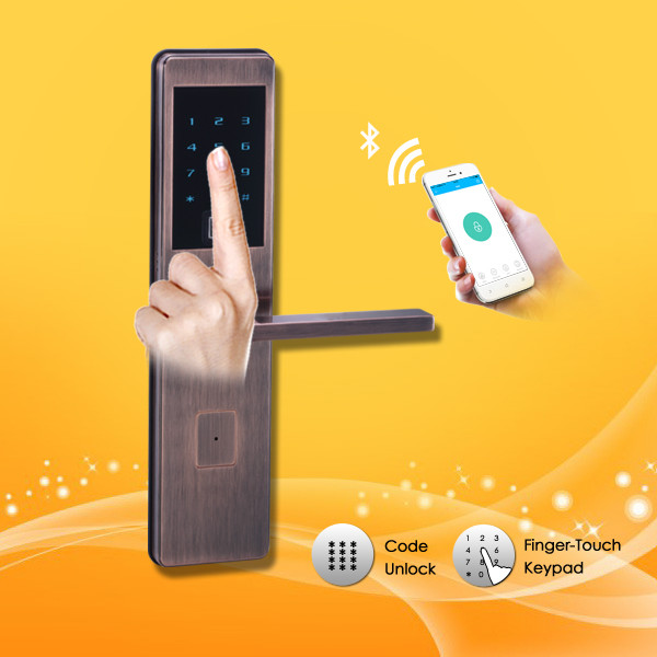 Buy cheap Smart Home Bluetooth Security Door Lock , Fingerprint Scanner Door Entry System from wholesalers