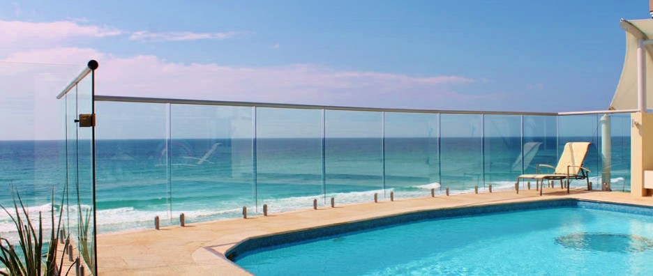 Buy cheap Simple Glass Seaside Balustrade Design/ Transparent Balcony Fences product