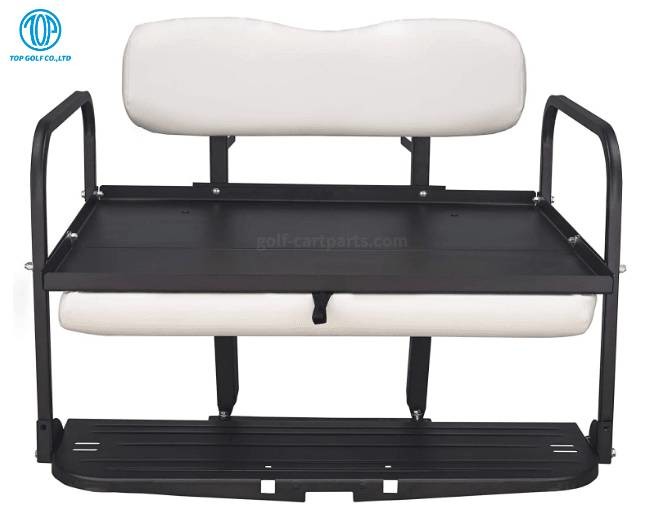 Buy cheap White EZGo / Club Car Golf Cart Flip Seat High Gloss Powder Coating Custom Color from wholesalers