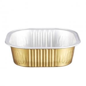 Buy cheap ABL PACK 100ML/3.3oz Colored Fruit Pie Cream Puff Aluminum Foil Container Smoothwall With Lid product