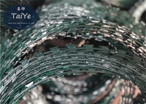Buy cheap Full Color PVC Coated Razor Wire Corrosion Resistant Used High Security product