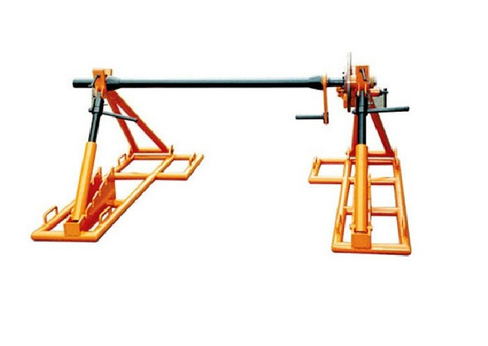 Buy cheap Line Stringing Cable Drum Lifting Jacks ,  7T Hydraulic Cable Jack With Motor from wholesalers