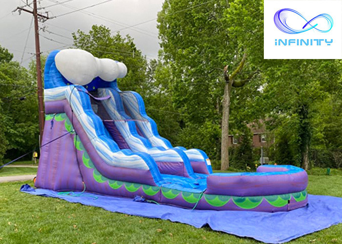 Buy cheap 2021 Commercial Kids Jumping jungle slide Inflatable Water Slide For sale from wholesalers