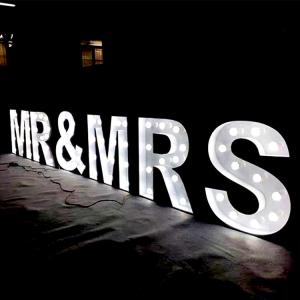 Buy cheap Wedding Decor Marquee Letter Sign Metal Painted CE ROHS product