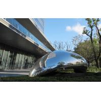 Stainless Steel Contemporary Garden Statues Abstract Style Mirror Polished