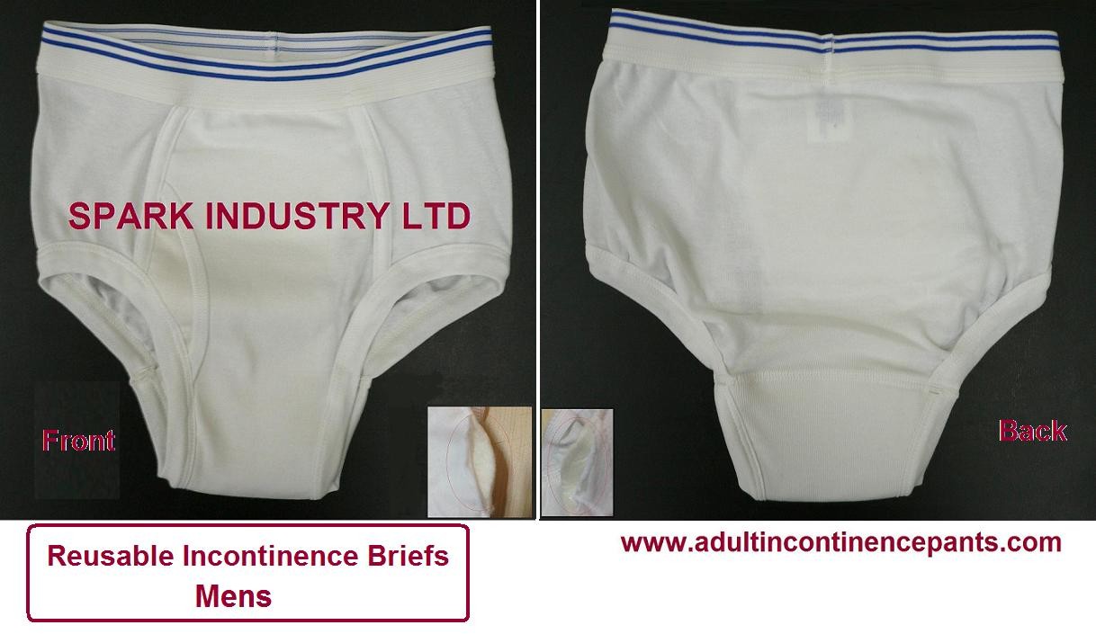 Buy cheap Men Washable Incontinence Boxers Breathable Customized Size Comfortable 100 Cotton Fabrics from wholesalers