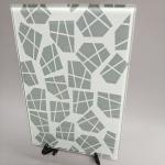 Buy cheap China silk screen printing ceramic frit color painted tempered glass supplier from wholesalers