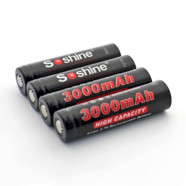 Buy cheap Soshine Li-ion 18650 Protected Battery: 3000mAh product