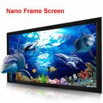 Buy cheap 120 16:9 fixed frame projection projector screen HD 3D TV home theater nano soft screens-1 from wholesalers