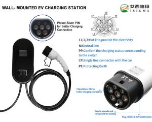 Buy cheap TPU LCD Screen IP55 60Hz Smart EV Charger Electric Vehicle Charging Adapters product