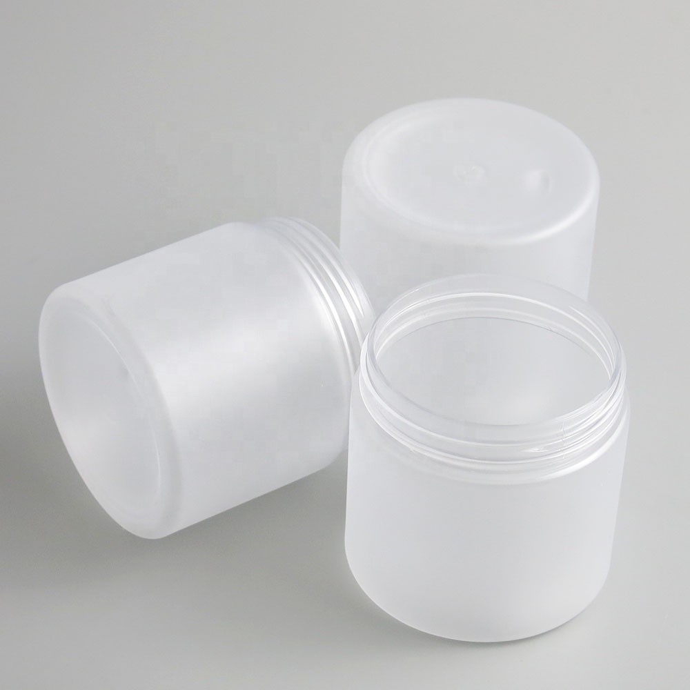 Buy cheap 250g Plastic Cosmetic Jars With Lids Frosted Containers Aluminium Screw Cap from wholesalers