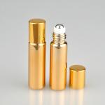 Buy cheap 5ml Mini UV glass empty  roll on bottle with aluminium cap for cosmetics essential oil perfume package from wholesalers