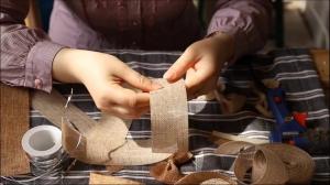 Buy cheap Factory Direct Handmade Diy Lace Bow New Clothing Accessories Color Linen Flower Can Be Customized product