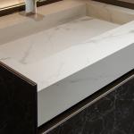 Buy cheap Luxury Bathroom Sink 1500mm Mirror Cabinet Vanity And Basin Combo from wholesalers