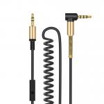 Buy cheap Male To Male 90 Degree Gold Plated Aux Spring 3.5mm Audio Cable from wholesalers