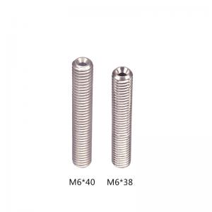 Buy cheap Screw Thread Stainless Steel M6 3D Printer Throat Length 38mm 35mm product
