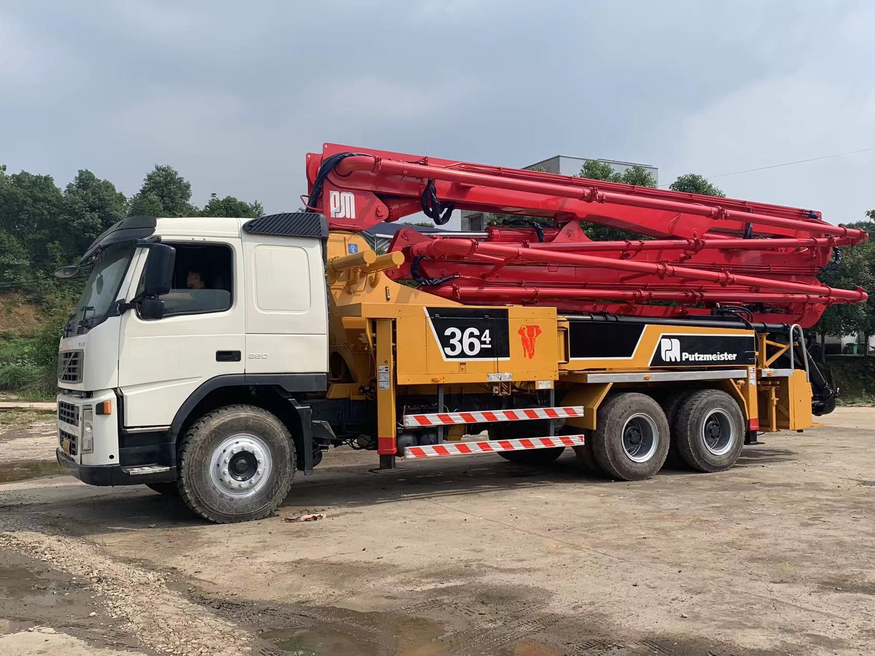 Buy cheap Germany SG5267THB Putzmeister Volvo Used Concrete Pump Truck 36m from wholesalers