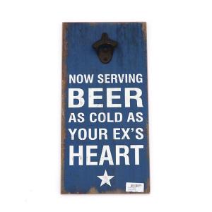 Buy cheap Blue Bar Bottle Opener Wall Mounted Wood / Metal Material ISO Approved product