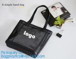 Buy cheap Fashionable Beach Bag Outdoor Tote Bag Black Mesh Handbags, Customized women beach bag, ladies mesh beach bags handbag from wholesalers