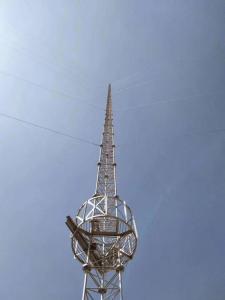 Buy cheap Hot Dip Galvanized Steel Guyed Wire Tower Mast Communication Antenna 30m/S product
