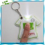 Buy cheap LED keychains, reflective PVC keychain with light, promotion plastic key ring-LK-L007 from wholesalers
