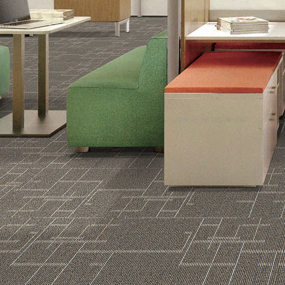 Buy cheap Commercial Office Hotel Carpet Tile PVC Backed Polypropylene Surface product