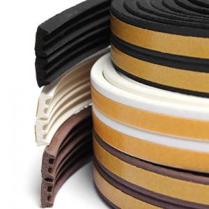 Buy cheap Flexible medium density sponge silicone rubber flat seal strip product