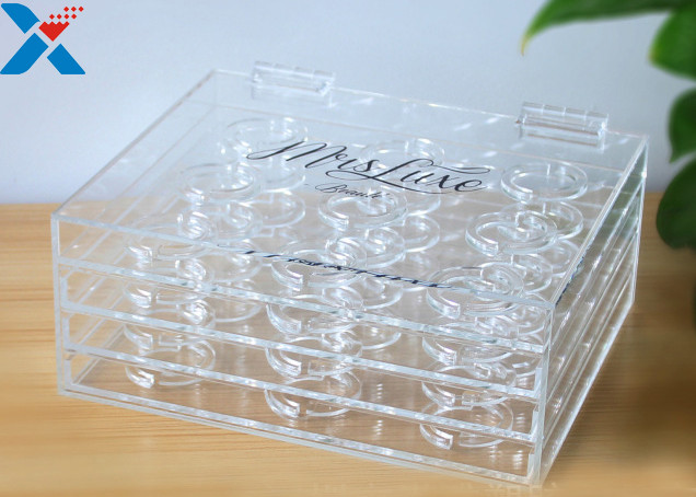Buy cheap Custom 3 Layer Plexiglass Display Box False Eyelash Packaging Case Without Recycle product