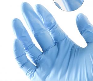 Buy cheap Powder Free Wholesale Blue Medical Nitrile Gloves With High Quality Disposable NItrile gloves product